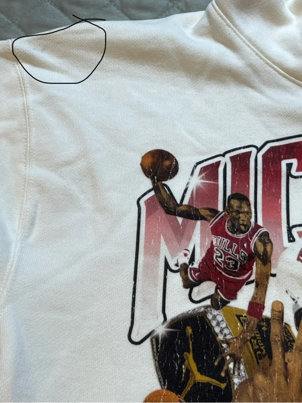 Nike Air‎ Michael Jordan pullover graphic hoodie Cream Men’s Small HJ4396-133